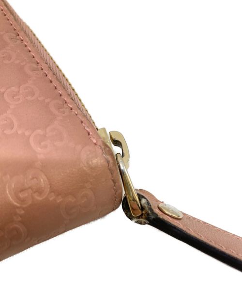 GUCCI（グッチ）GUCCI (グッチ) マイクログッチ シマ ピンクの古着・服飾アイテム