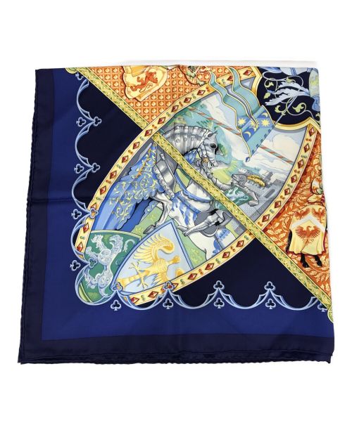 HERMES（エルメス）HERMES (エルメス) カレ90 ネイビーの古着・服飾アイテム