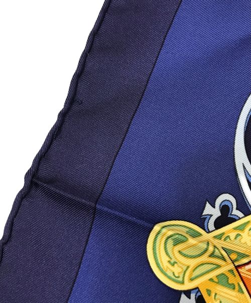 HERMES（エルメス）HERMES (エルメス) カレ90 ネイビーの古着・服飾アイテム