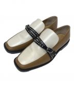 J&M DAVIDSONジェイ＆エム デヴィッドソン）の古着「スタッズベルトローファー」｜ブラウン