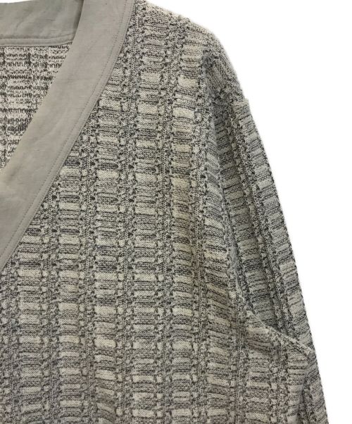 RED EAR（レッドイアー）RED EAR (レッドイヤー) テクスチャー カーディガン アイボリー サイズ:XLの古着・服飾アイテム