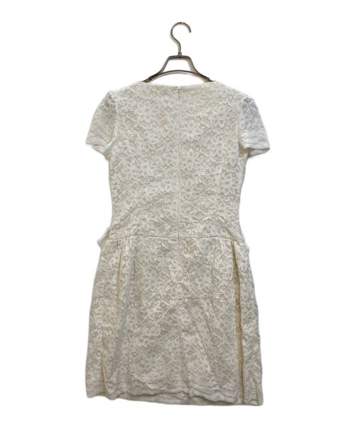 M'S GRACY（エムズグレイシー）M'S GRACY (エムズグレイシー) リボンワンピース ホワイト サイズ:38の古着・服飾アイテム