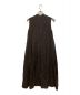 ROPE (ロペ) テレデランリネンバンドカラーAラインシャツワンピース ブラウン サイズ:38：6000円