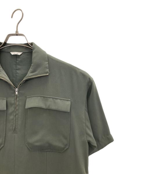 CLANE（クラネ）CLANE (クラネ) HALF ZIP MILITARY ONE PIECE グリーン サイズ:1の古着・服飾アイテム