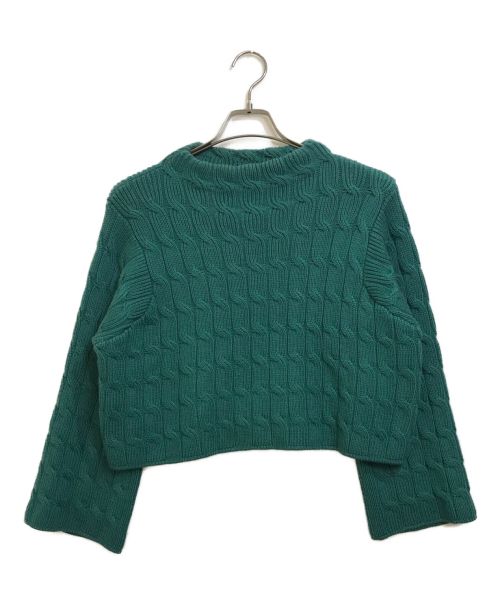BALLSEY（ボールジィ）BALLSEY (ボールジィ) ケーブルニットセットアップ グリーン サイズ:FREEの古着・服飾アイテム