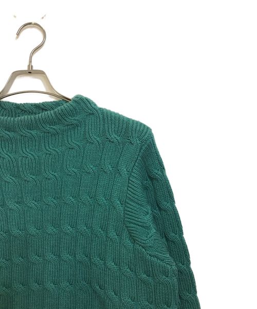 BALLSEY（ボールジィ）BALLSEY (ボールジィ) ケーブルニットセットアップ グリーン サイズ:FREEの古着・服飾アイテム