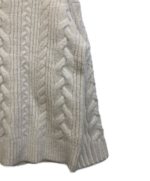 ROTATE（ロテート）ROTATE (ロテート) CAMROSS KNIT SWEATER ケーブルニット アイボリー サイズ:US2の古着・服飾アイテム