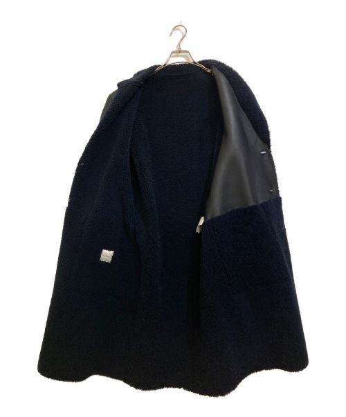 PAUL SMITH（ポールスミス）PAUL SMITH (ポールスミス) 切替ムートンコート ブラック サイズ:Mの古着・服飾アイテム