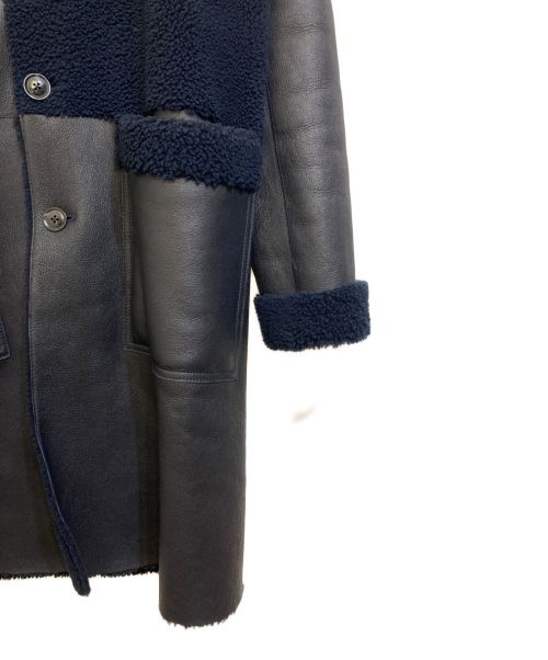 PAUL SMITH（ポールスミス）PAUL SMITH (ポールスミス) 切替ムートンコート ブラック サイズ:Mの古着・服飾アイテム