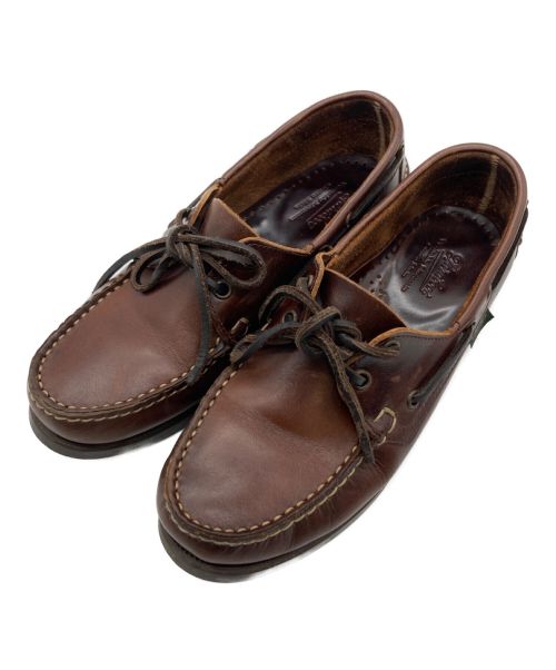 PARABOOT（パラブーツ）PARABOOT (パラブーツ) MARINE BARTH バース デッキシューズ ブラウン サイズ:4の古着・服飾アイテム