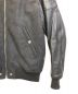 中古・古着 DIESEL (ディーゼル) レザー切替ウールブルゾン ブラック サイズ:S：12000円