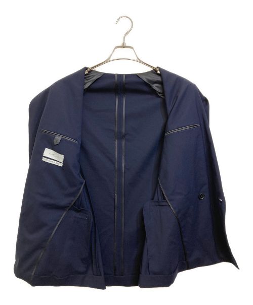 CARUSO（カルーゾ）CARUSO (カルーゾ) SERGE BUTTERFLY 4B ダブルブレスト ジャケット ネイビー サイズ:46/Rの古着・服飾アイテム