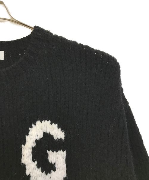 GALLARDA GALANTE（ガリャルダガランテ）GALLARDA GALANTE (ガリャルダガランテ) インターシャロゴニット ブラック サイズ:FREEの古着・服飾アイテム