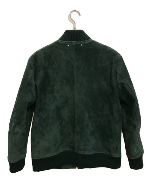 PAUL SMITH（ポールスミス）PAUL SMITH (ポールスミス) ゴートスウェードボンバージャケット グリーン サイズ:L2の古着・服飾アイテム