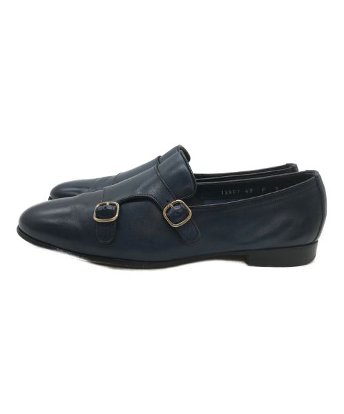 Santoni（サントーニ）Santoni (サントーニ) ダブルモンクストラップシューズ ネイビー サイズ:26cmの古着・服飾アイテム