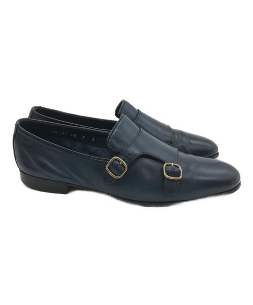 Santoni（サントーニ）Santoni (サントーニ) ダブルモンクストラップシューズ ネイビー サイズ:26cmの古着・服飾アイテム