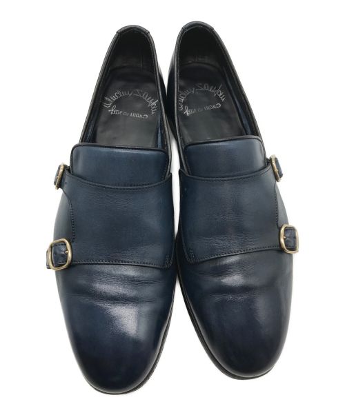 Santoni（サントーニ）Santoni (サントーニ) ダブルモンクストラップシューズ ネイビー サイズ:26cmの古着・服飾アイテム