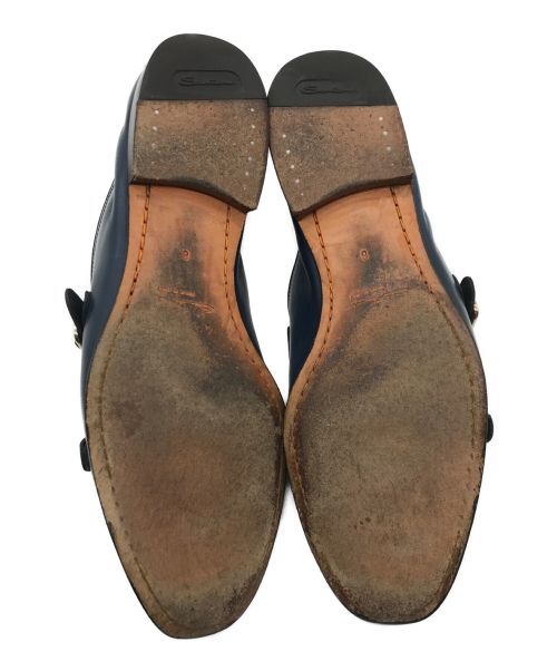 Santoni（サントーニ）Santoni (サントーニ) ダブルモンクストラップシューズ ネイビー サイズ:26cmの古着・服飾アイテム