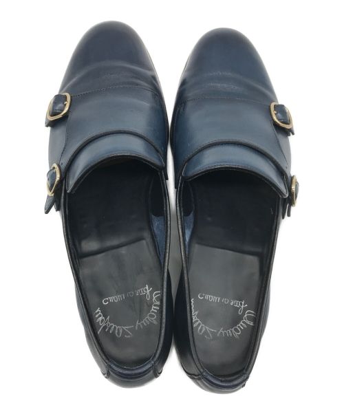 Santoni（サントーニ）Santoni (サントーニ) ダブルモンクストラップシューズ ネイビー サイズ:26cmの古着・服飾アイテム