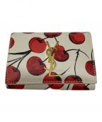 Saint Laurent Parisサンローランパリ）の古着「キーケース」｜アイボリー×レッド