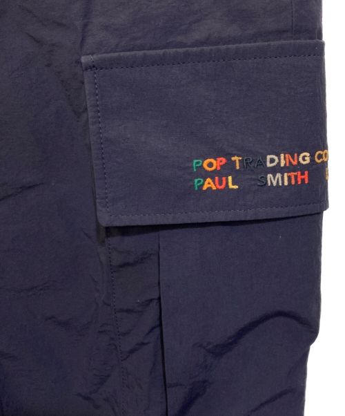 PAUL SMITH（ポールスミス）Paul Smith (ポールスミス) ナイロンカーゴパンツ ネイビー サイズ:34の古着・服飾アイテム