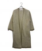 TODAYFULトゥデイフル）の古着「ニットジャガードガウン」｜ベージュ