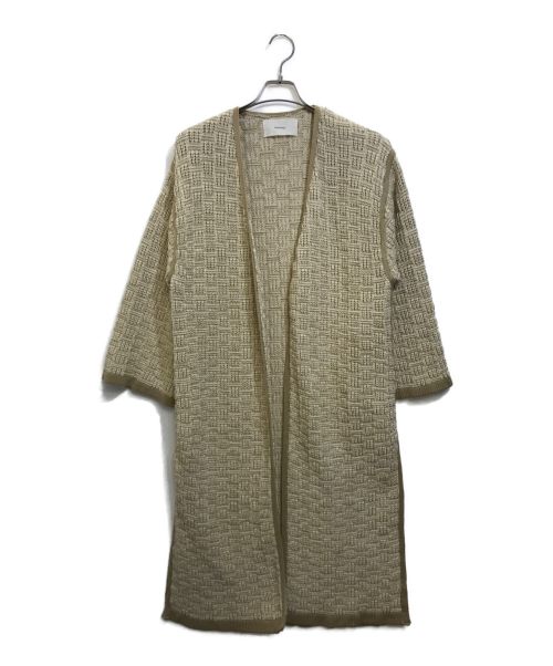 TODAYFUL（トゥデイフル）TODAYFUL (トゥデイフル) ニットジャガードガウン ベージュ サイズ:38の古着・服飾アイテム