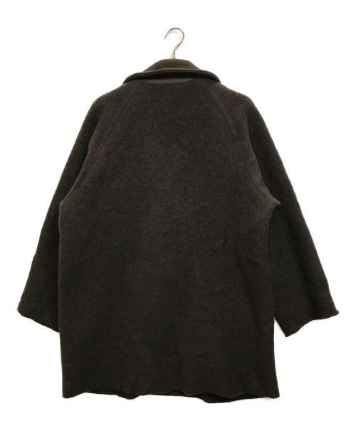 UNDECORATED（アンデコレイテッド）UNDECORATED (アンデコレイテッド) Wool Freece Melton P-Coat ウールフリースメルトン Pコート ブラウン サイズ:3の古着・服飾アイテム