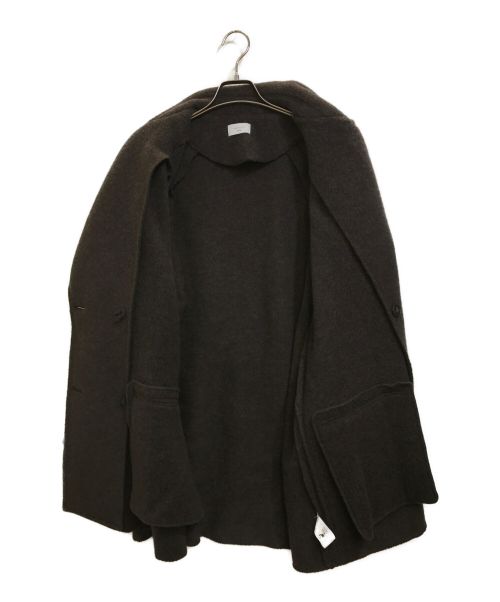UNDECORATED（アンデコレイテッド）UNDECORATED (アンデコレイテッド) Wool Freece Melton P-Coat ウールフリースメルトン Pコート ブラウン サイズ:3の古着・服飾アイテム
