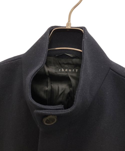 theory（セオリー）theory (セオリー) カシミヤ混比翼コート ネイビー サイズ:Sの古着・服飾アイテム