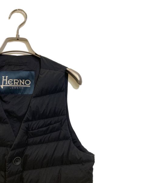 HERNO（ヘルノ）HERNO (ヘルノ) ダウンベスト ブラック サイズ:44の古着・服飾アイテム
