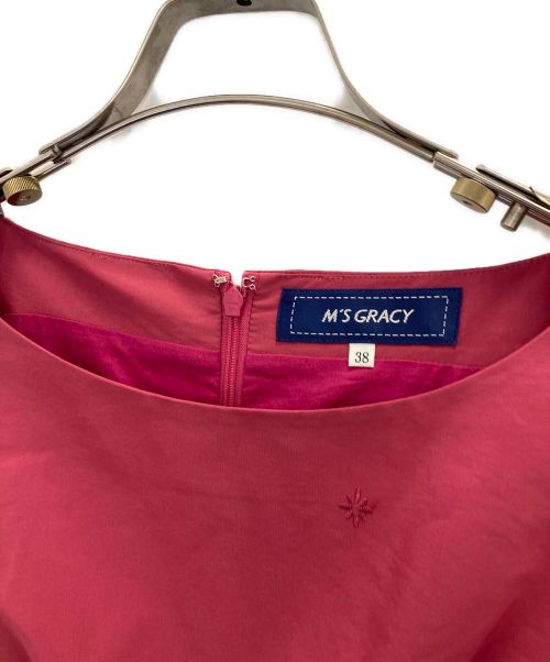 M'S GRACY（エムズグレイシー）M'S GRACY (エムズグレイシー) ノースリーブワンピース ピンク サイズ:38の古着・服飾アイテム