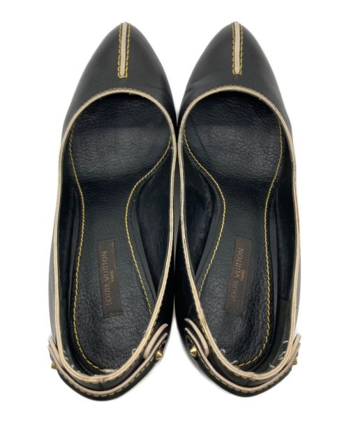 LOUIS VUITTON（ルイ ヴィトン）LOUIS VUITTON (ルイ ヴィトン) レザーパンプス ブラック サイズ:37の古着・服飾アイテム