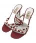 VALENTINO（ヴァレンティノ）の古着「スタッズサンダル」｜レッド