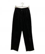 CLANEクラネ）の古着「CORDUROY TAPERED PANTS」｜ブラック