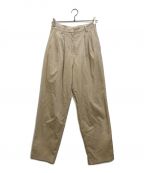 CLANEクラネ）の古着「CORDUROY TAPERED PANTS」｜アイボリー