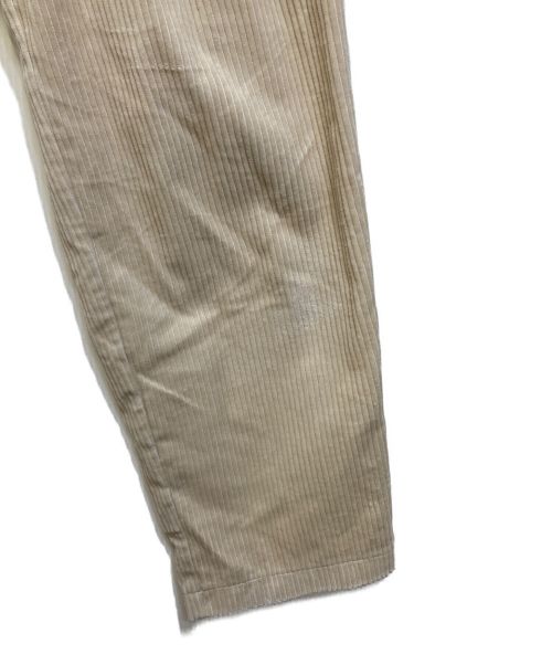 CLANE（クラネ）CLANE (クラネ) CORDUROY TAPERED PANTS アイボリー サイズ:2の古着・服飾アイテム