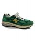 NEW BALANCE (ニューバランス) ローカットスニーカー グリーン サイズ:26.5：12000円
