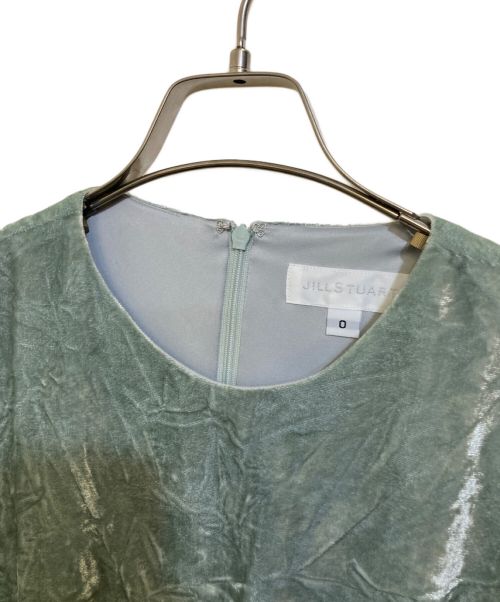 JILL STUART（ジルスチュアート）JILL STUART (ジルスチュアート) STELLA VELVET DRESS ミントの古着・服飾アイテム