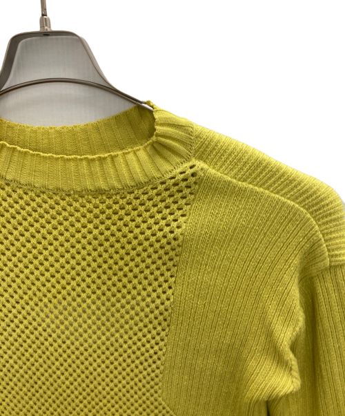 A + TOKYO（エープラス トウキョウ）A + TOKYO (エープラス トウキョウ) メッシュニットチュニック 黄緑 サイズ:Freeの古着・服飾アイテム