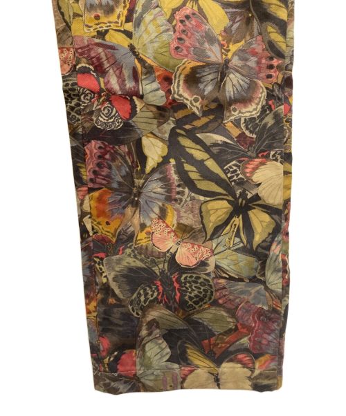 VALENTINO（ヴァレンティノ）VALENTINO (ヴァレンティノ) バタフライ柄パンツ カーキ×レッド サイズ:44の古着・服飾アイテム