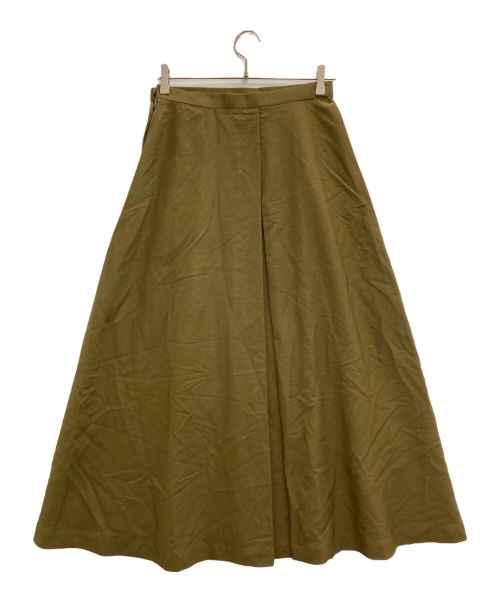 ISSEY MIYAKE PERMANENTE（イッセイミヤケ ペルマネンテ）ISSEY MIYAKE PERMANENTE (イッセイミヤケ ペルマネンテ) ウールスカート カーキ サイズ:Lの古着・服飾アイテム