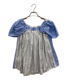 77circa（ナナナナサーカ）の古着「オフショルダーブラウス」｜ブルー