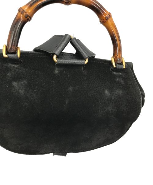 GUCCI（グッチ）GUCCI (グッチ) バンブースウェードリュック ブラックの古着・服飾アイテム