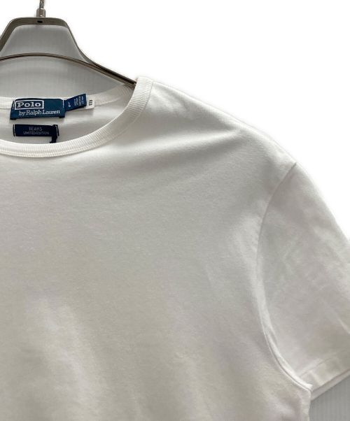 POLO RALPH LAUREN（ポロ・ラルフローレン）POLO RALPH LAUREN (ポロ・ラルフローレン) BEAMS (ビームス) ロゴ刺繍Tシャツ ホワイト サイズ:Lの古着・服飾アイテム