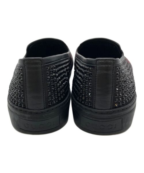 GUCCI（グッチ）GUCCI (グッチ) ビジュースリッポン ブラック×ピンク サイズ:37.5の古着・服飾アイテム