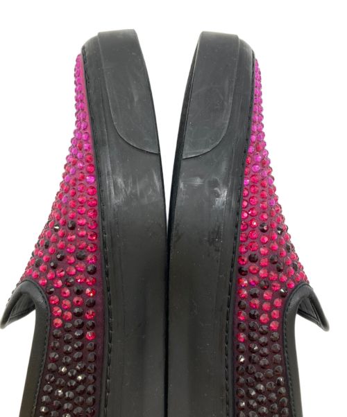 GUCCI（グッチ）GUCCI (グッチ) ビジュースリッポン ブラック×ピンク サイズ:37.5の古着・服飾アイテム