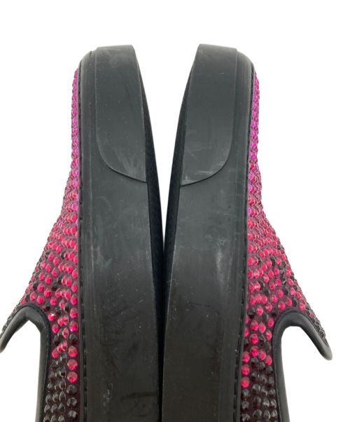 GUCCI（グッチ）GUCCI (グッチ) ビジュースリッポン ブラック×ピンク サイズ:37.5の古着・服飾アイテム