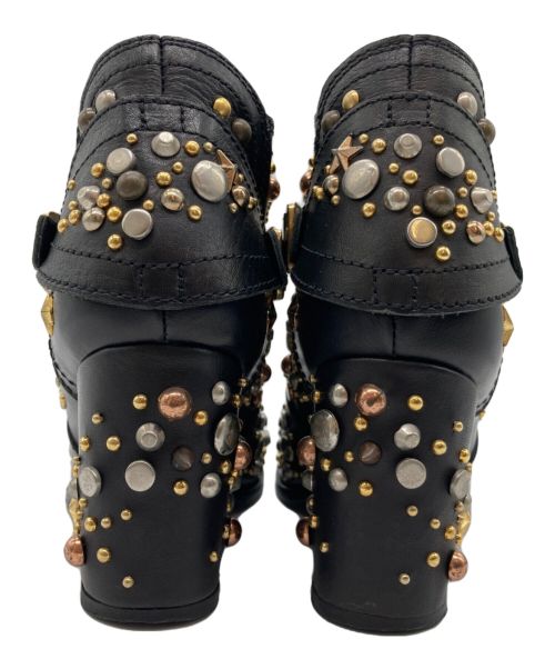 Zadig&Voltaire（ザディグエヴォルテール）ZADIG&VOLTAIRE (ザディグエヴォルテール) laurence decade (ローレンス ディケイド) スタッズブーツ ブラック サイズ:SIZE 38の古着・服飾アイテム