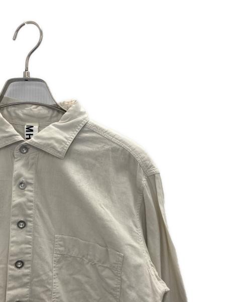 MHL（エムエイチエル）MHL (エムエイチエル) リネンシャツ アイボリー サイズ:Sの古着・服飾アイテム